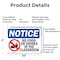 Signmission No Food Or Drinks In The Classroom, 10 in W x Rectangle, Aluminum OS-2PACK-NS-A-710-L-14610 - alternate 6